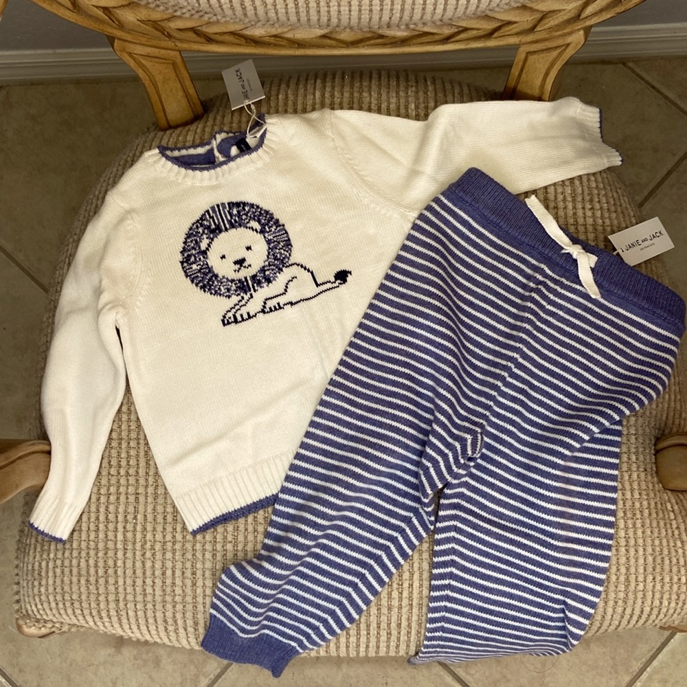 Janie and Jack 2pc knit set